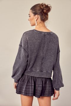 Semi-Crop Pullover